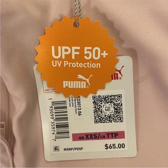 Puma Women’s  Bermuda Length Stretch Sun Protection Zip Packets Size XXS NWT $65 - Picture 14 of 16